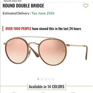 Round Double Bridge RayBan